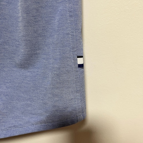 Kit and Ace Blue Short Sleeve Button-Up Shirt Men’s Size L - Picture 9 of 11